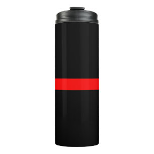 Symbolic Thin Red Line graphic design on Thermal Tumbler