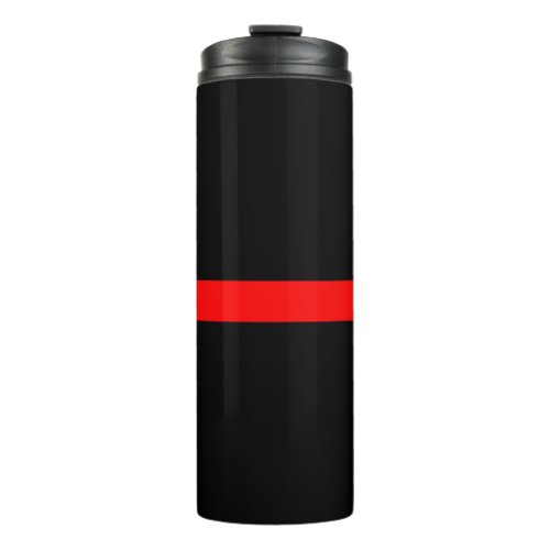 Symbolic Thin Red Line graphic design on Thermal Tumbler