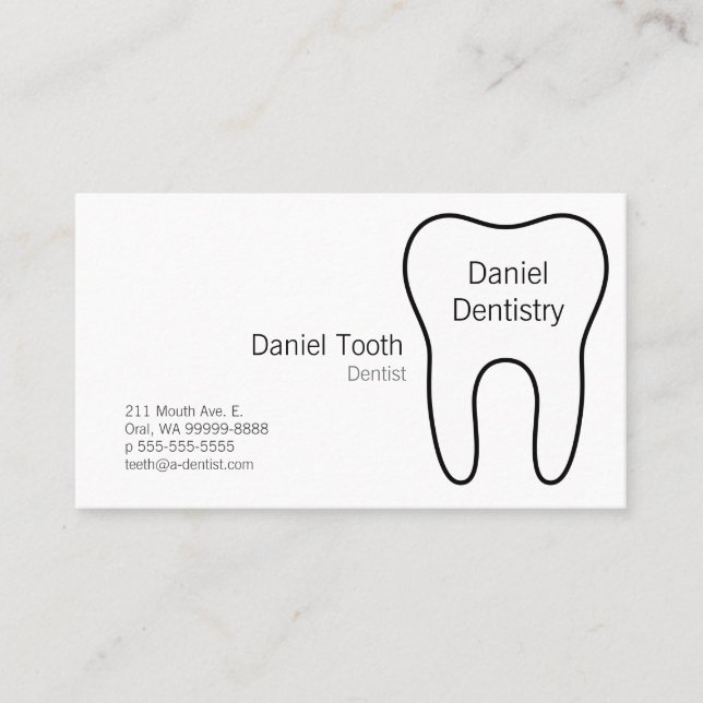 Symbolic Tooth Appointment Card (Front)