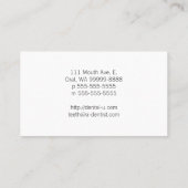 Symbolic Tooth Business Card (Back)