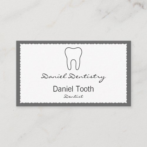 Symbolic Tooth Business Card Template