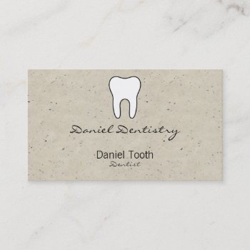Symbolic Tooth Business Card by TerryBain at Zazzle