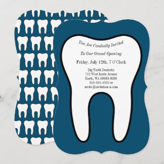 Symbolic Tooth Dentist Orthodontist Invitation