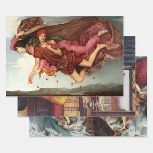 SYMBOLIC VICTORIAN FINE ART PAINTINGS  WRAPPING PAPER SHEETS