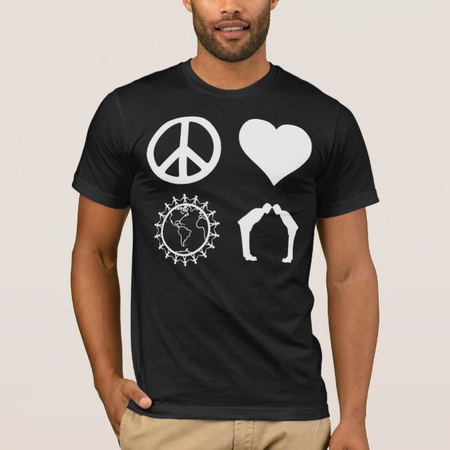 Symbology of PLUR (Dark Shirt) T-Shirt (Front)