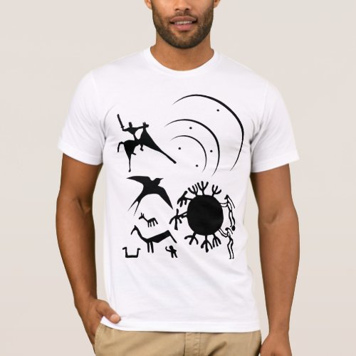 Symbols and Animal Petroglyphs T_Shirt