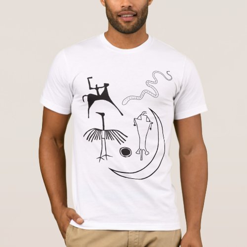 Symbols and Animal Petroglyphs T_Shirt