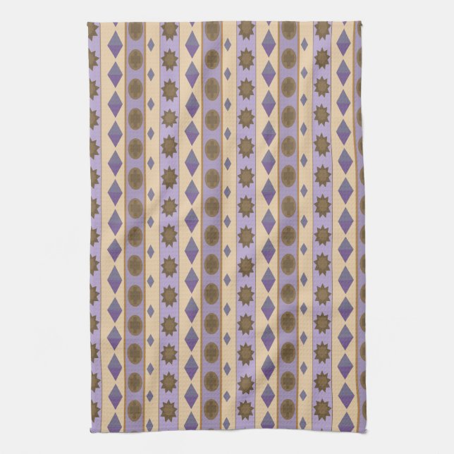 SYMBOLS blue Kitchen Towel (Vertical)
