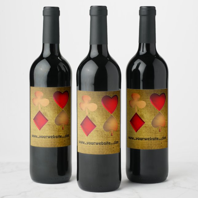 symbols for card game wine label (Bottles)