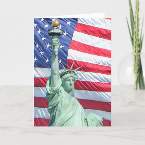 Symbols of American Freedom Thank You Card