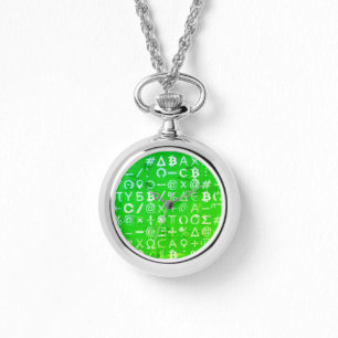 Symbols of Bitcoin (Bright Profit Green - 8) Watch