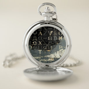 Symbols of Bitcoin (Style: 14) Pocket Watch