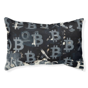 Symbols of Bitcoin (Style: 15) Pet Bed