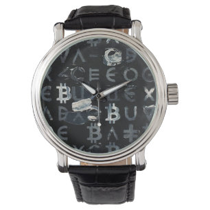 Symbols of Bitcoin (Style: 4) Watch