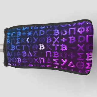 Symbols of Bitcoin (Style: Miami Purple - 9) Golf Head Cover