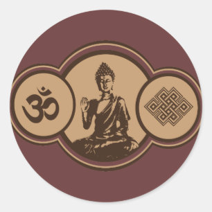 Symbols Of Buddha Sticker
