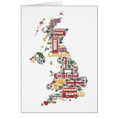 Symbols of England Map (Front)