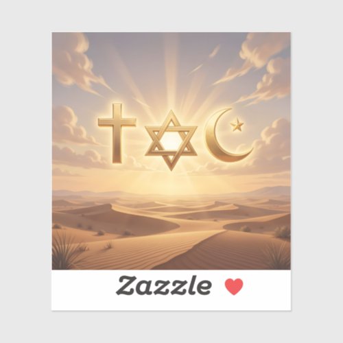 Symbols Of Faith – Interfaith Symbols Square Sticker