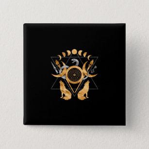 Symbols of Hecate Button