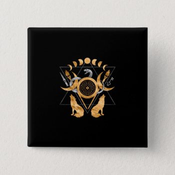 Symbols Of Hecate Button by LoveMalinois at Zazzle