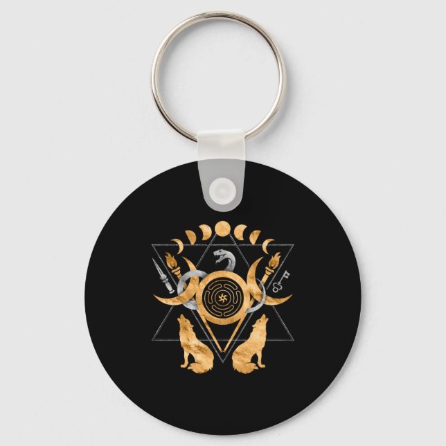 Symbols of Hecate Keychain (Front)