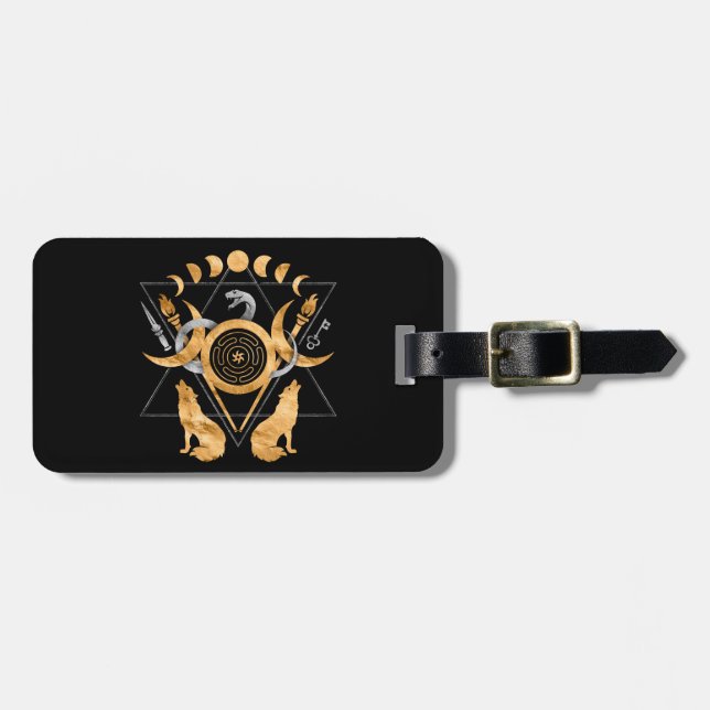 Symbols of Hecate Luggage Tag (Front Horizontal)