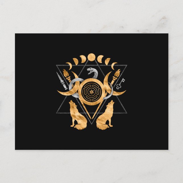 Symbols of Hecate Postcard (Front)