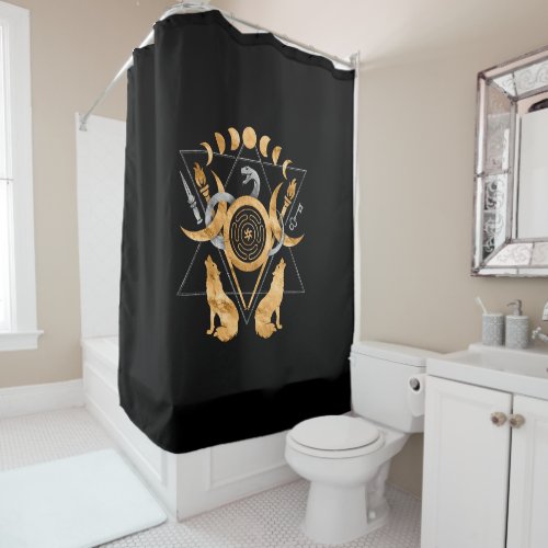 Symbols of Hecate Shower Curtain