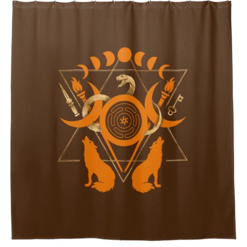 Symbols of Hecate Shower Curtain