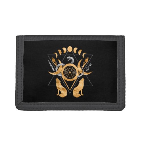 Symbols of Hecate Trifold Wallet