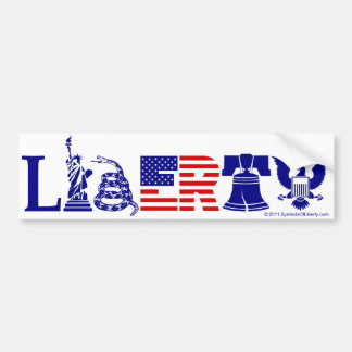 Symbols of Liberty Bumper Sticker
