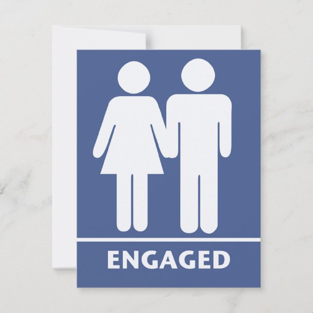 Symbols of Love Engagement Party Invitations (Front)