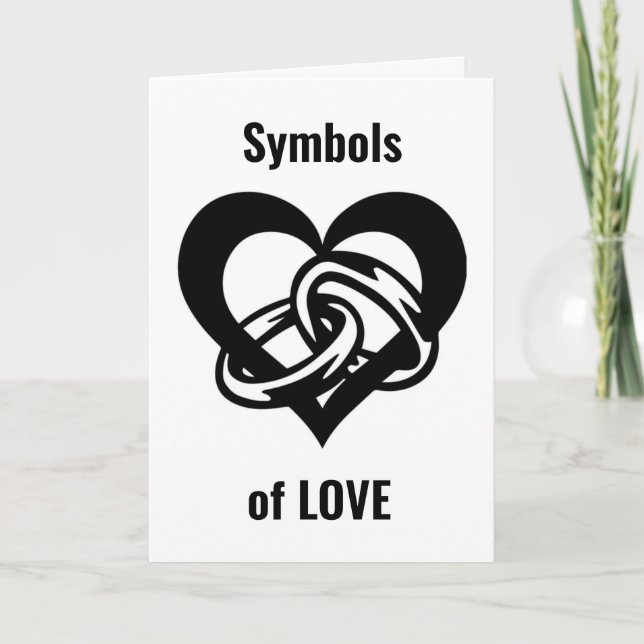 SYMBOLS OF (OUR) LOVE ON OUR ANNIVERSARY CARD (Front)