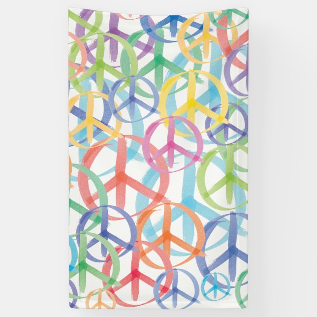 Symbols of Peace Banner (Vertical)