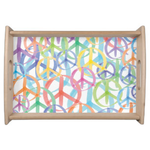 Symbols of Peace Serving Tray