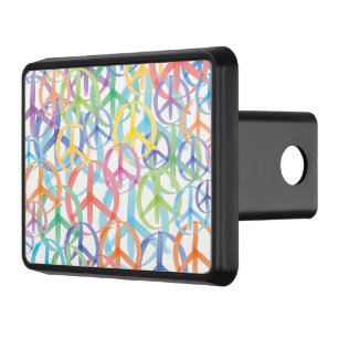 Symbols of Peace Tow Hitch Cover