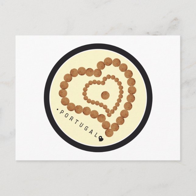 Symbols of Portugal - Cork Postcard (Front)