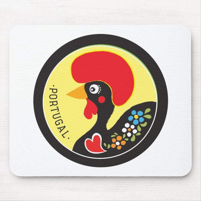 Symbols of Portugal - Galo de Barcelos Mouse Pad (Front)