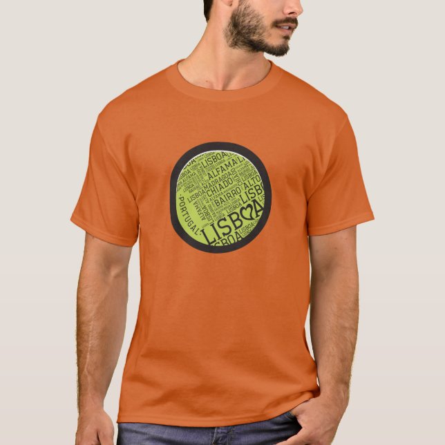 Symbols of Portugal - Lisbon Lisboa T-Shirt (Front)