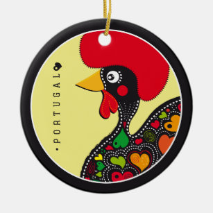 Symbols of Portugal - Rooster Ceramic Ornament