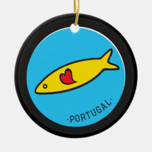 Symbols of Portugal - Sardine Nr. 02 Ceramic Ornament
