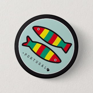 Symbols of Portugal - Sardines Pinback Button