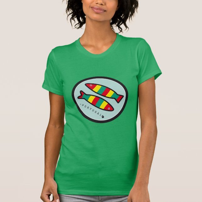 Symbols of Portugal - Sardines T-Shirt (Front)