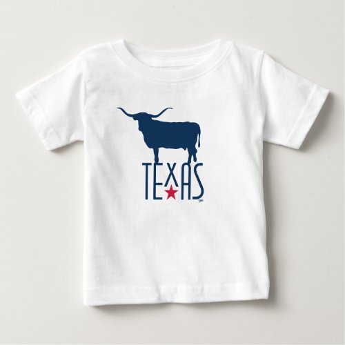 Symbols of Texas Longhorn navy Baby T_Shirt