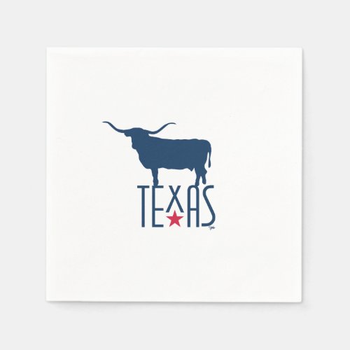 Symbols of Texas Longhorn navy Napkins