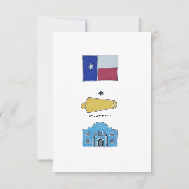 Symbols of Texas Postcard (Front)