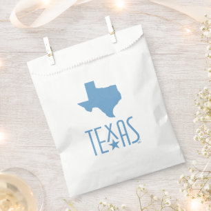 Symbols of Texas, state of Texas, blue Favor Bag