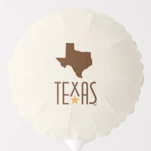 Symbols of Texas, State of Texas, brown Balloon