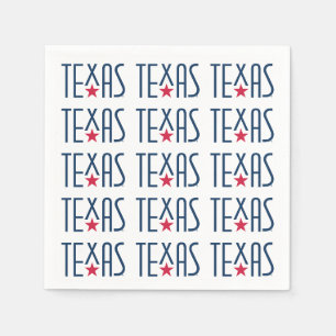 Symbols of Texas, Texas and Star Navy Napkins