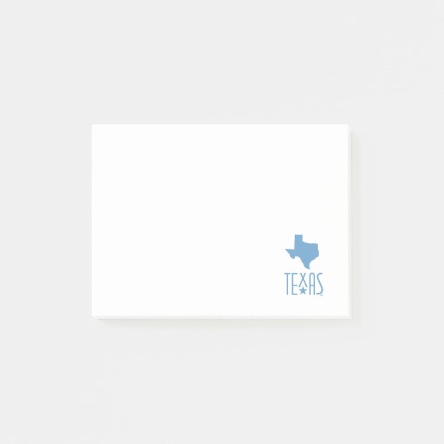 Symbols of Texas, Texas, blue Post-it Notes (Front)